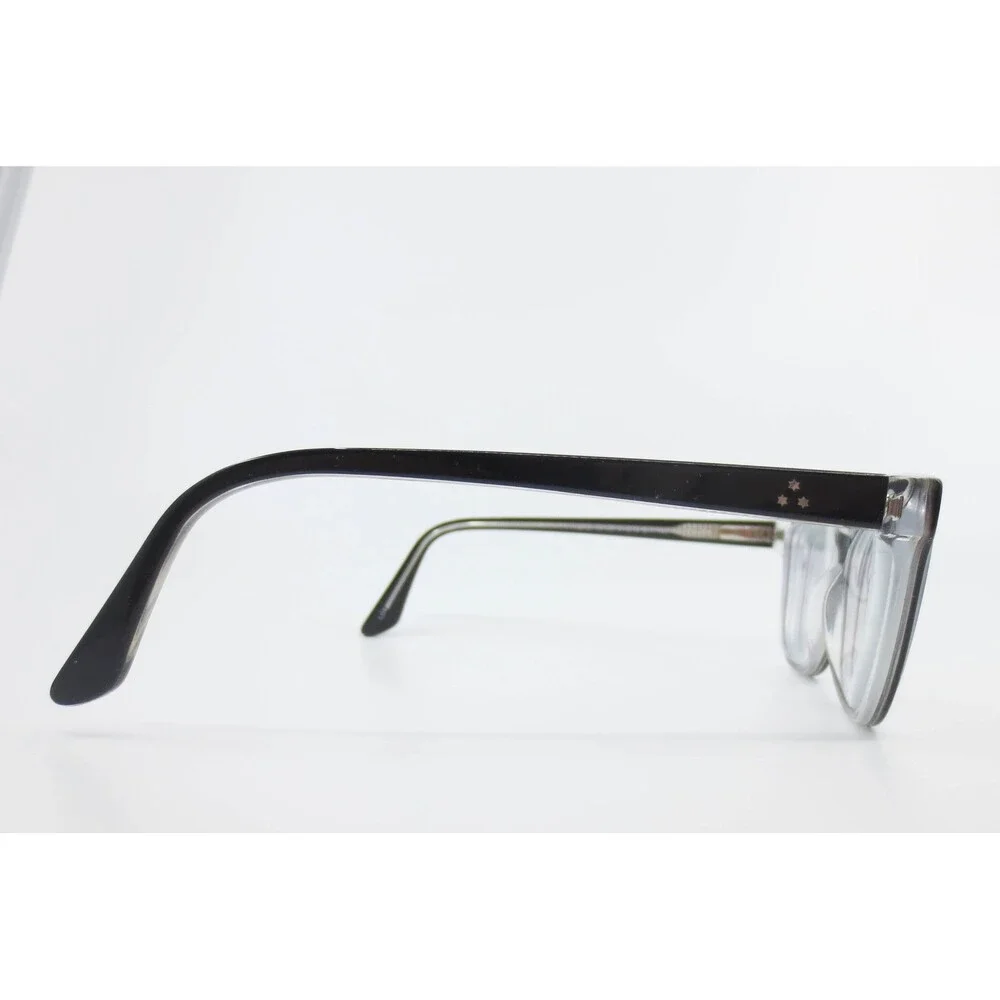 Link Occhiali 1010B Black Clear Cat Eye Eyeglass Frames 54-15-140 Italy Design